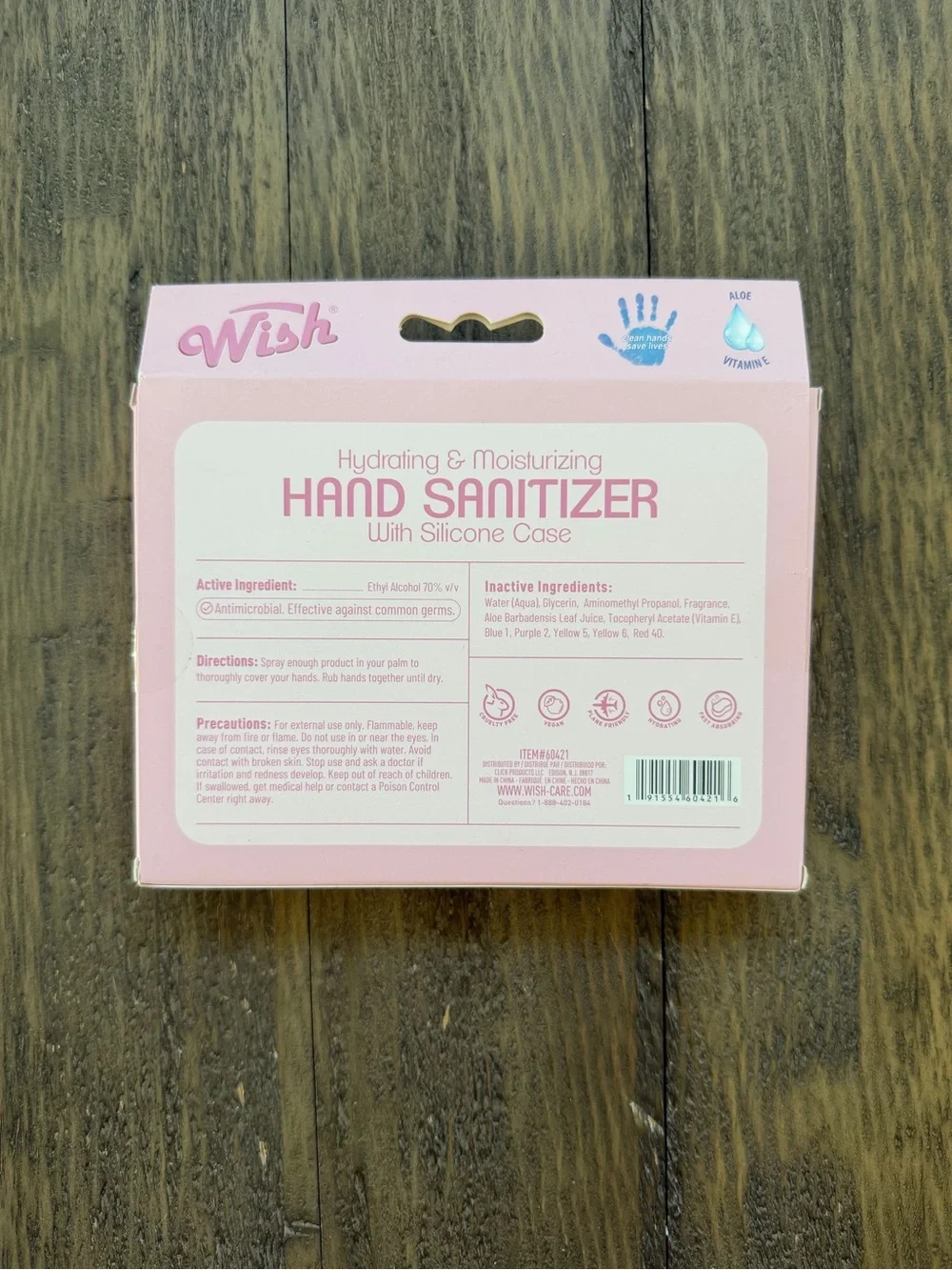 Wish 2pc scented hand sanitizer set 1.2fl oz New